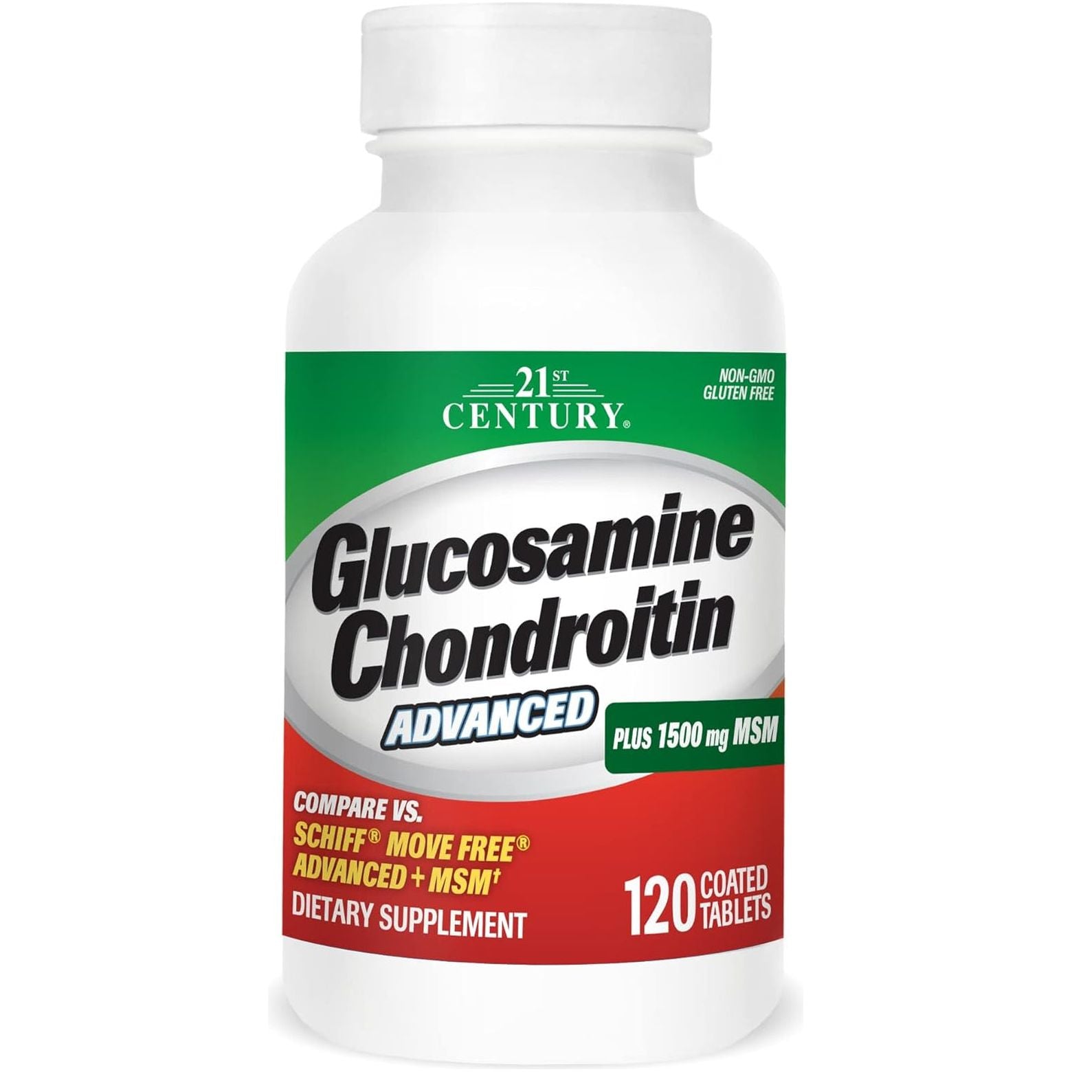 21St Century Healthcare Glucosamine Chondroitin Advanced 120 Tabs