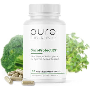 Pure Therapro Rx Oncoprotect ES *HIGH DOSE* Sulforaphane | 706 Mg Patented Activated Broccoraphanin Broccoli Seed Extract 60 Capsules