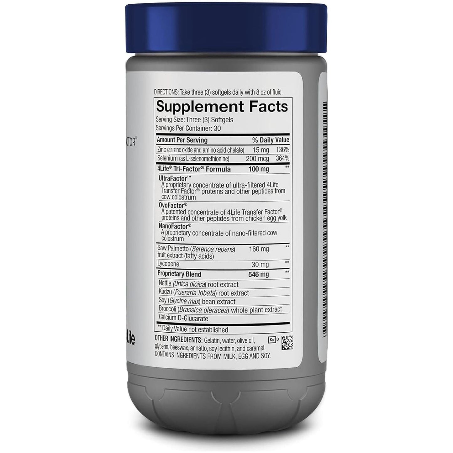 4Life Transfer Factor Malepro - Supports Healthy Prostate, and Urinary Tract Health - 90 Softgels