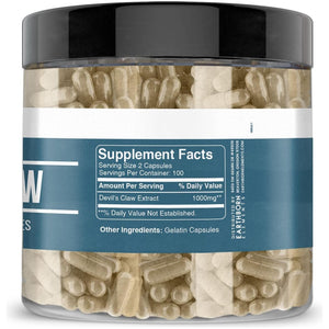 Earthborn Elements Devil’S Claw Extract 200 Capsules, Pure & Undiluted, No Additives