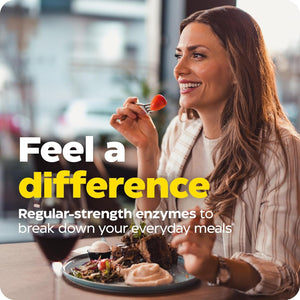 Enzymedica Digest, Full-Range, Everyday Digestive Enzymes, Offers Fast-Acting Gas & Bloating Relief, 90 Count