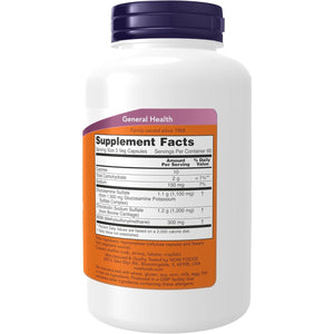 NOW Foods Supplements, Glucosamine & Chondroitin with MSM, Joint Health, Mobility and Comfort*, 180 Veg Capsules