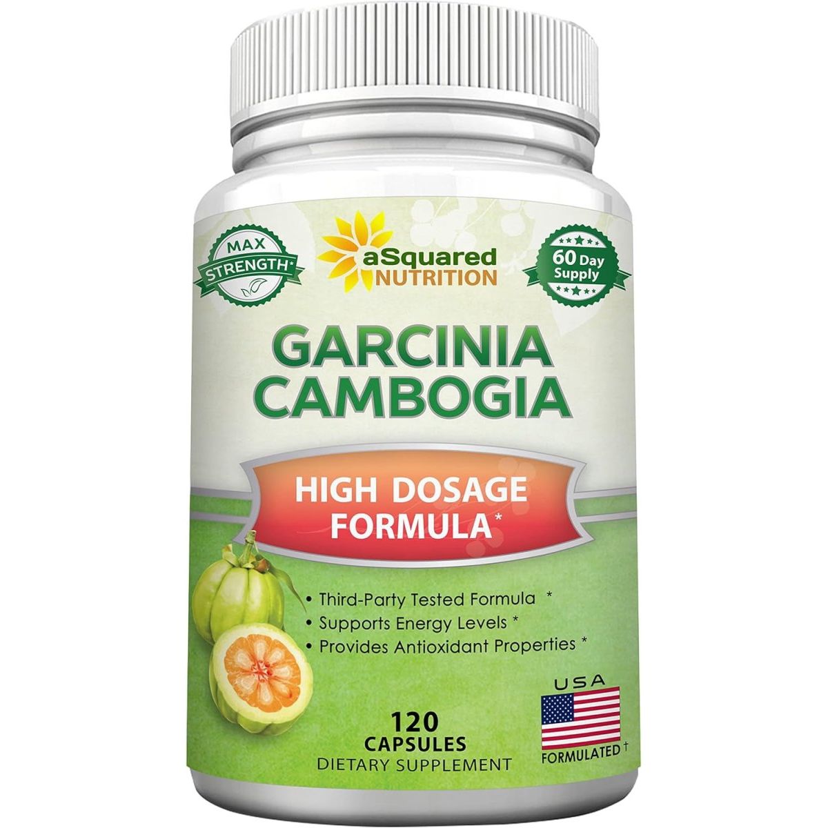 100% Pure Garcinia Cambogia Extract - 120 Capsules, Ultra High Strength HCA, Natural Weight Loss Diet Pills XT - Suppviv