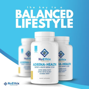 Nuethix Formulations Adrena-Health, Support Cortisol Health, Energy Levels, Mood Moderation 120 Capsules