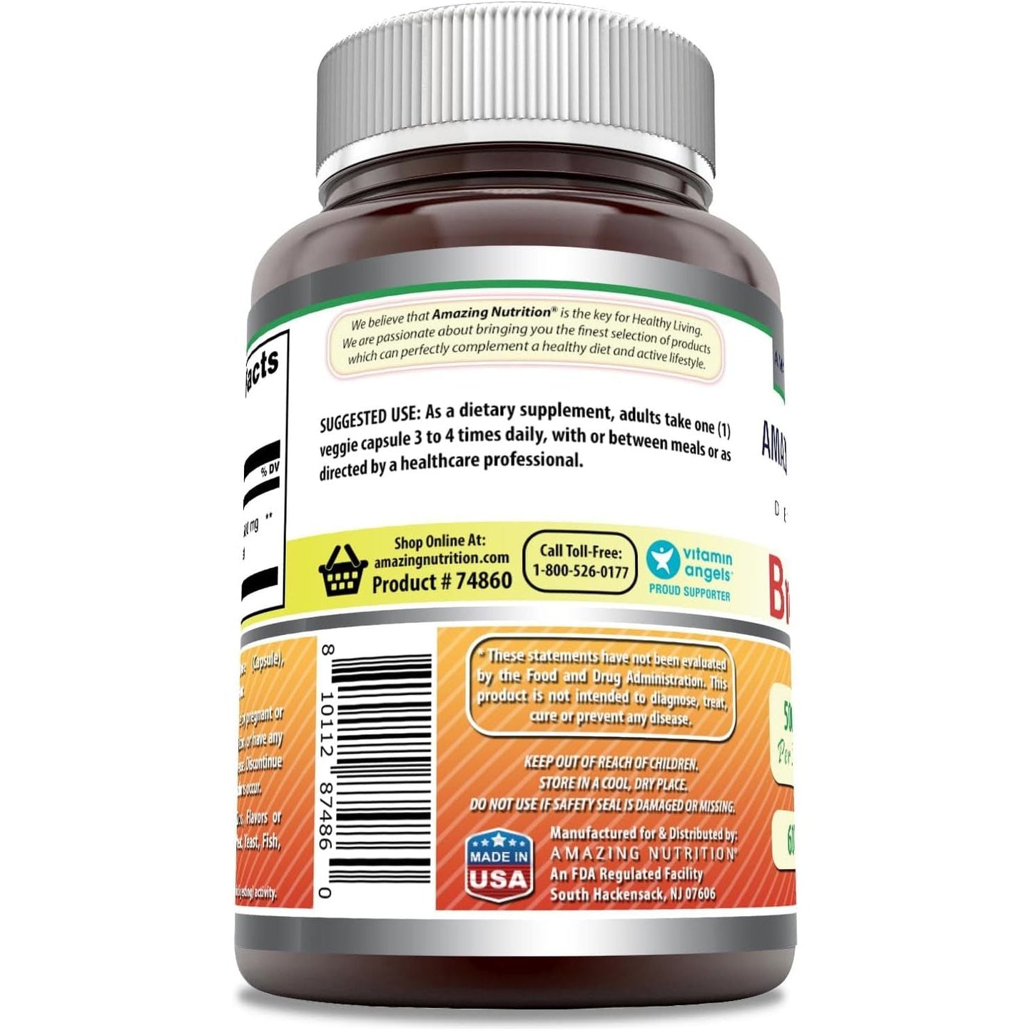 Amazing Formulas Bromelain 500Mg 2400 GDU, 60 Veggie Capsules - Made in USA
