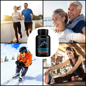 Glucosamine Chondroitin with Turmeric MSM Boswellia - Natural Joint Supplement 90 Capsules