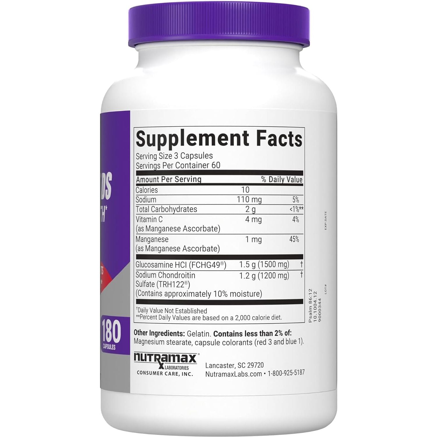 Nutramax Cosamin® DS Joint Health Supplement with Glucosamine & Chondroitin for Joint Health, 180 Capsules