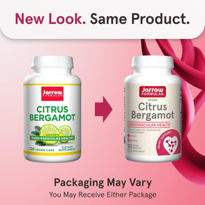 Jarrow Formulas Citrus Bergamot 500 Mg - Antioxidant Support for Cardiovascular & Metabolic Health 120 Servings