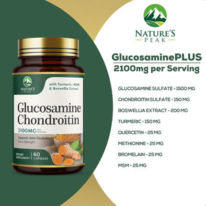 Glucosamine Chondroitin Supplements MSM Complex - 60 Capsules