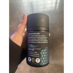HPN Supplements NAD3 NAD+ Booster Clinically Proven & Independently Tested - Metabolic Repair | 312 Mg/ Serving - 120 Capsules