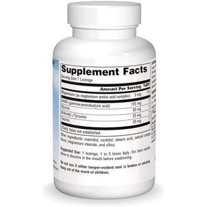 Source Naturals Serene Science GABA, 125 Mg, Orange Flavored* - 30 Tablets