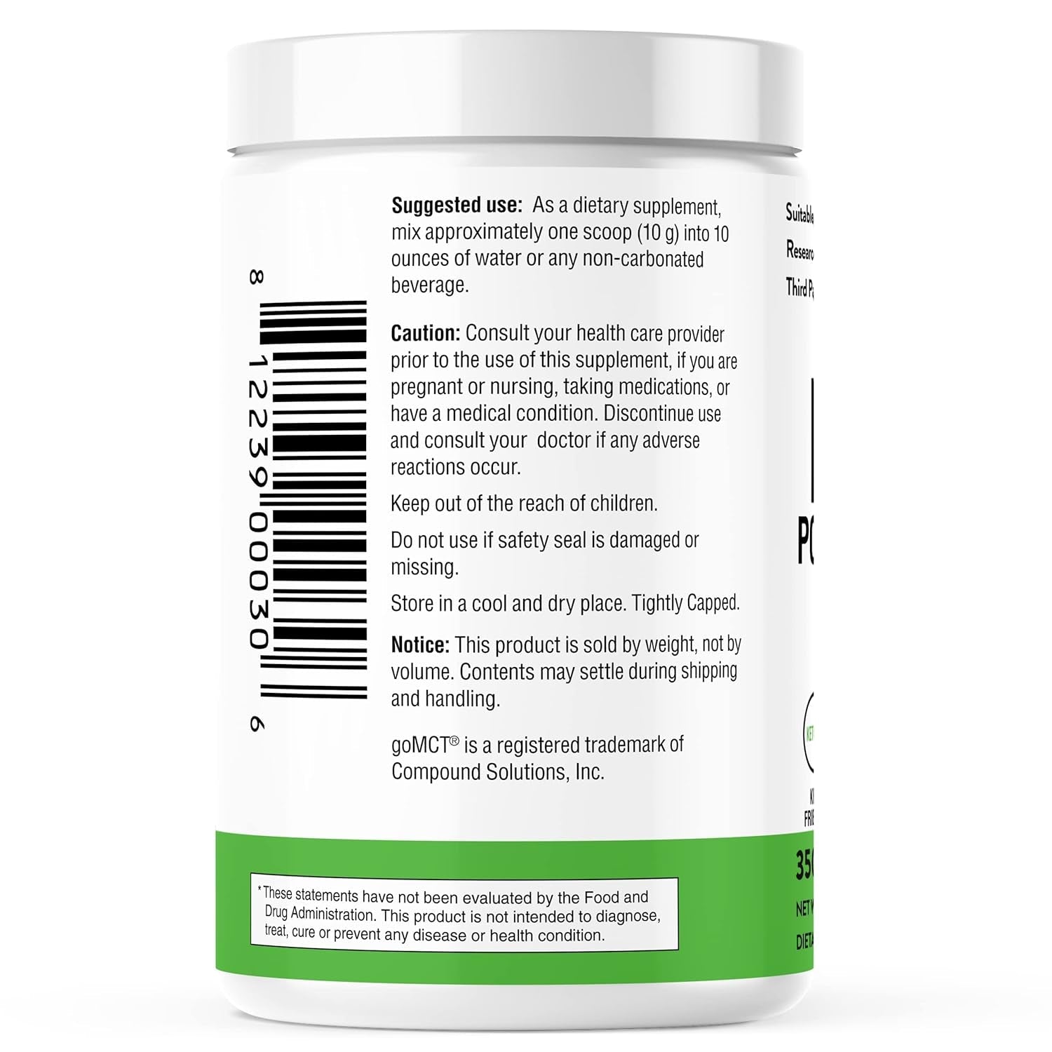 Sandhus’S MCT Oil Powder with Prebiotic Fiber| 35 Servings| Organic - 10.6 Oz