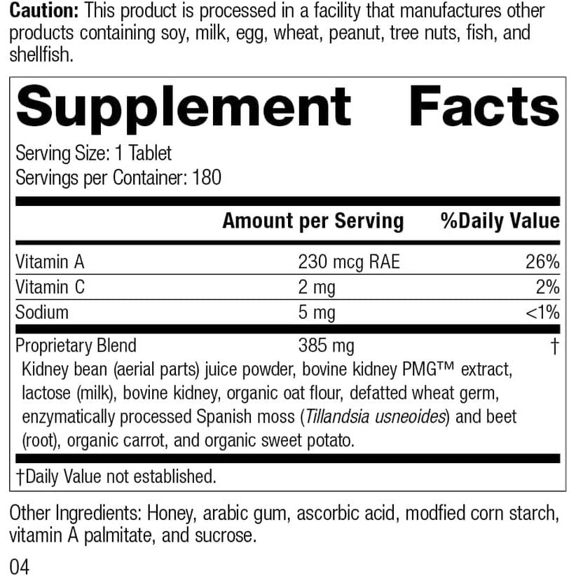 Standard Process Inc. Renafood - Whole-Food Based Kidney Health Support - 180 Tablets