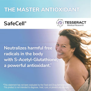 Safecell S-Acetyl Glutathione Supplement for Neuro Health Support, 300Mg, 60 Vegetarian Capsules