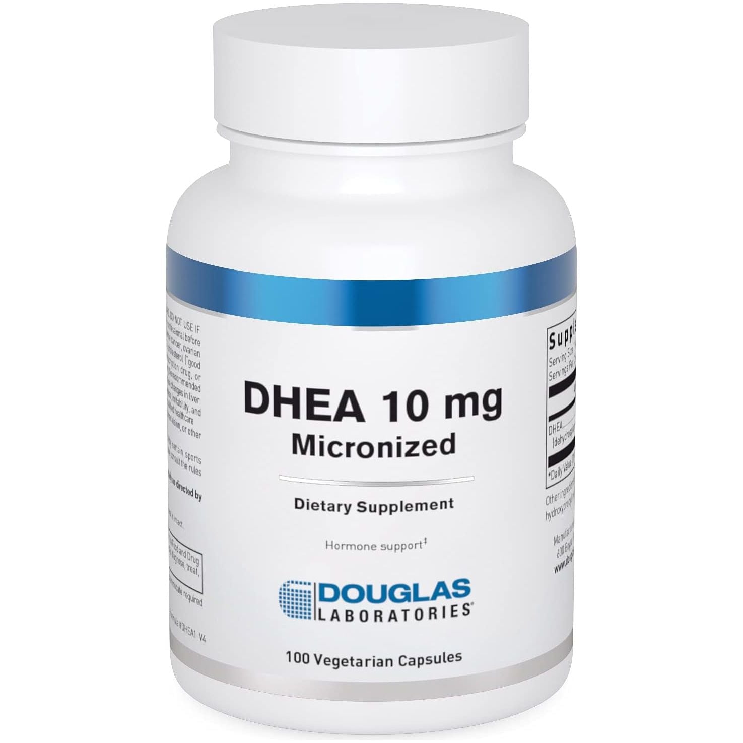 Douglas Laboratories DHEA 10 Mg Capsules - Supports Hormone Balance, Immunity, Brain, Bone Health & Metabolism* 100 Capsules