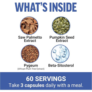 FORCE FACTOR Prostate Advanced, Health Supplement for Reducing Nighttime Bathroom Trips, 180 Tablets