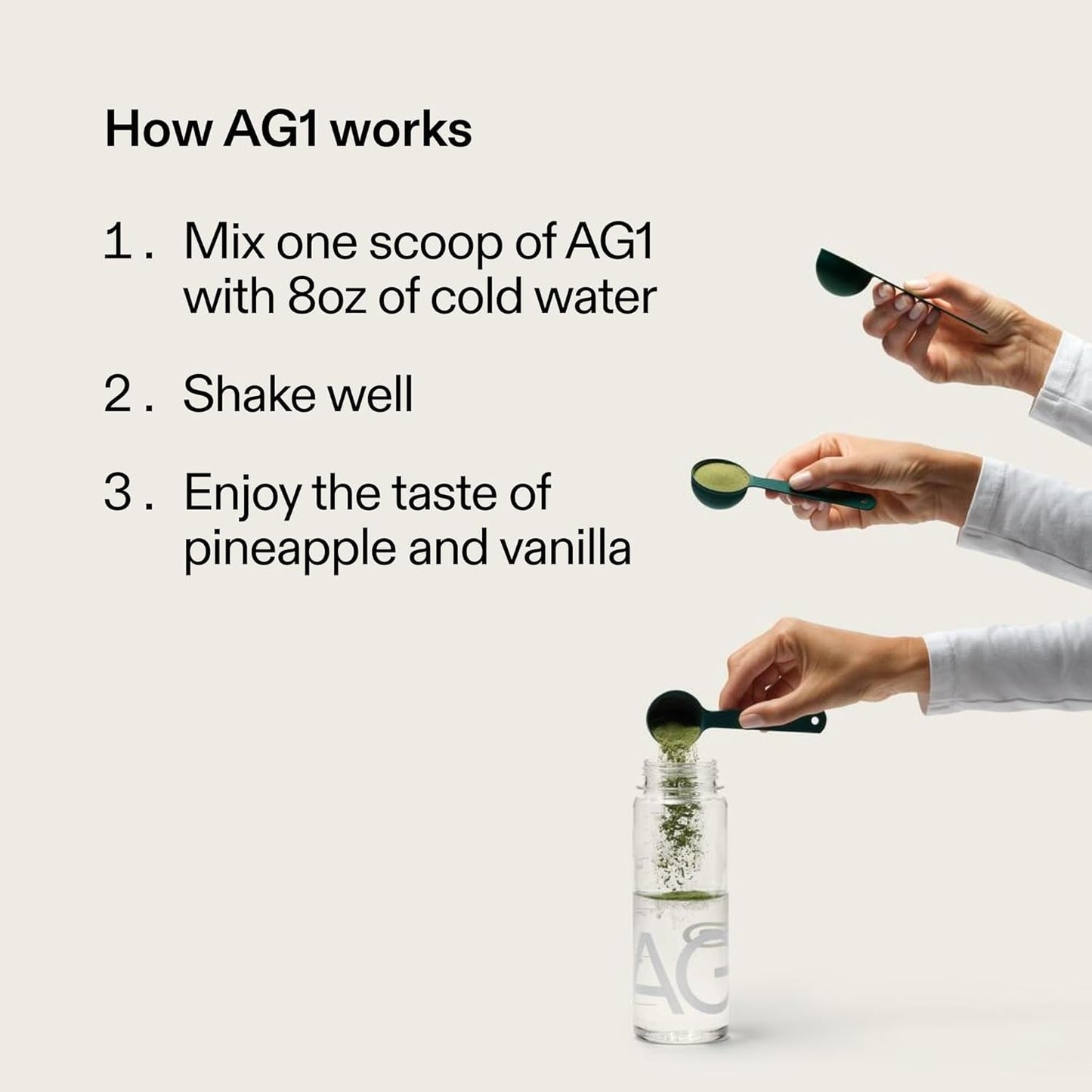 AG1 Greens Powder Supplement | Improve Gut Health | Shaker & Scoop Included | 75 Vitamins (Athletic Greens)