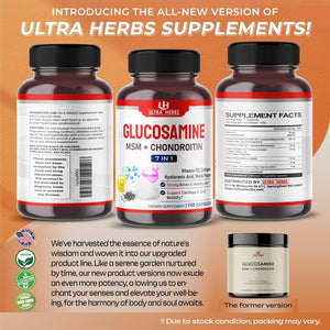 Glucosamine Chondroitin MSM - Joint Mobility Support Supplement Enhanced with Collagen, Hyaluronic Acid, Vitamin D3 | 150 Capsules