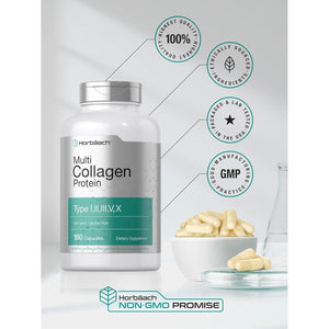 Horbäach Multi Collagen Protein 2000 Mg | 180 Capsules