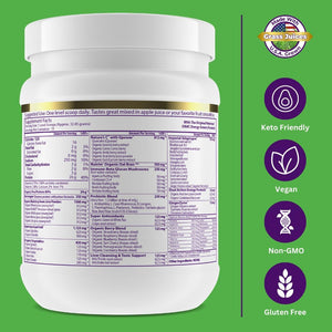 Paradise Herbs ORAC Energy Protein & Greens Powder, Antioxidant Power of 24 Servings