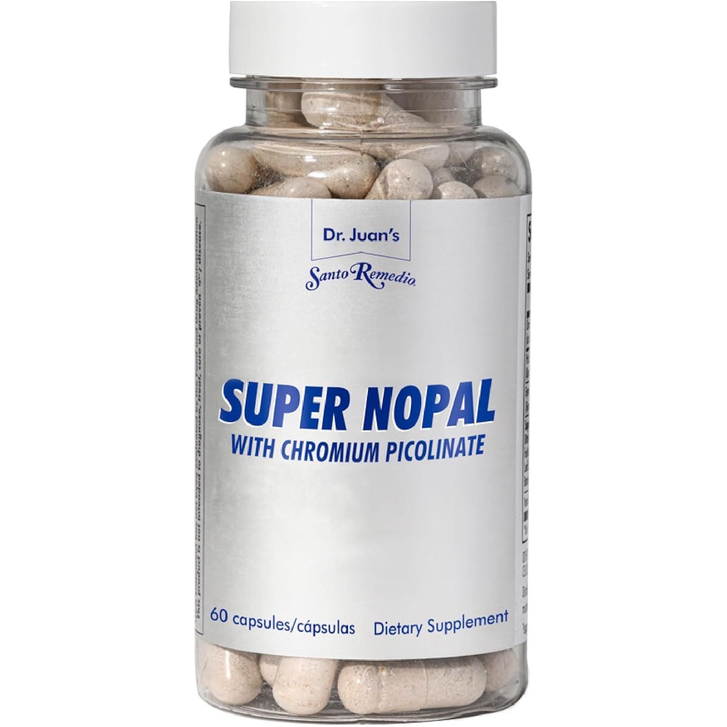 Santo Remedio Super Nopal, Gurmar (Gymnema Silvestre), and Vanadyl Sulfate. 60 Capsules