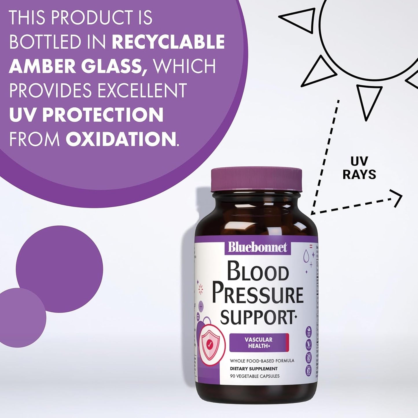 Bluebonnet Nutrition Blood Pressure Support, Vascular Health  30 Servings