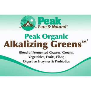 Peak Pure & Natural Peak Organic Alkalizing Greens Support Ph Balance and Alkalinity | Superfood Green Drink Powder