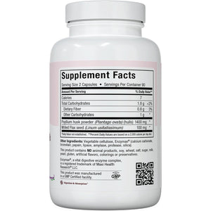 Maxi Health Maxi Fiber Kosher Daily Supplement 1500 Mg Fiber Capsules 180 Count