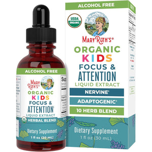 Maryruth Organics Kids Brain Supplements for Memory and Focus 30 Servings