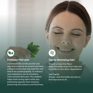 Digestive Enzymes with Ox Bile Supplement - Purified Ox Bile Salts for No Gallbladder & Pancreas Cleanse, Detox & Repair - (1 Month Supply)