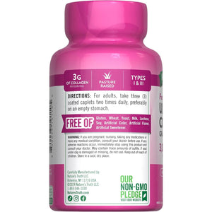Nature'S Truth Collagen Peptides | 90 Caplets | Type 1 and 3 with Vitamin C