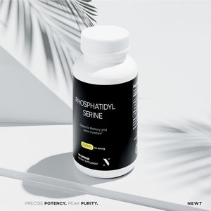 Newt Phosphatidylserine Supplement 600M - Brain Food, Neural Function and Stress Support 120 Capsules