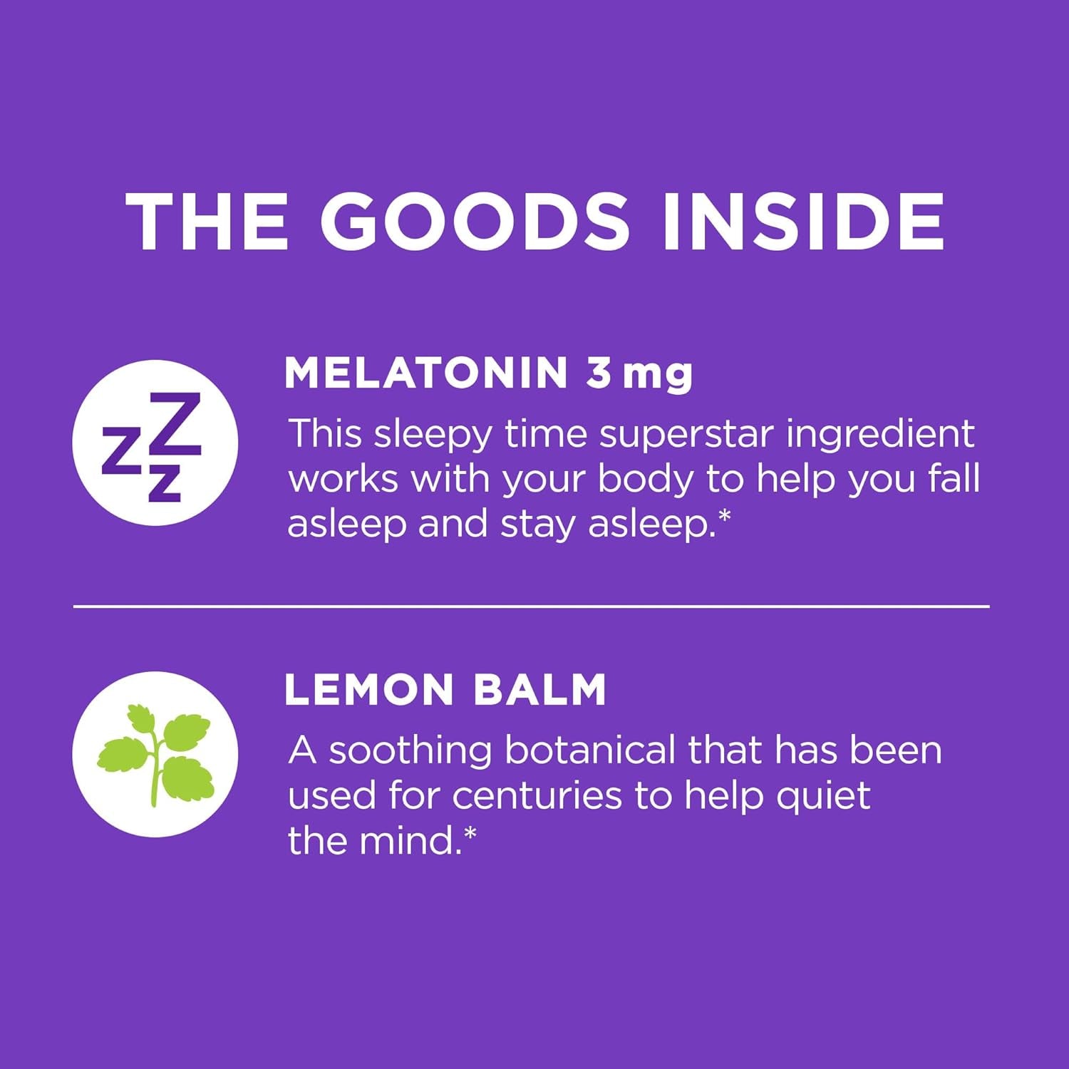 OLLY Sleep Fast Dissolves 3Mg Melatonin Strawberry Flavor 30 Day Supply - 30 Count