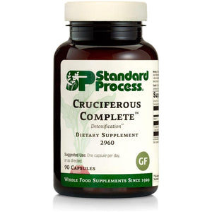 Standard Process Cruciferous Complete - Whole Food Antioxidant, Detox and Liver Support - 90 Capsules.