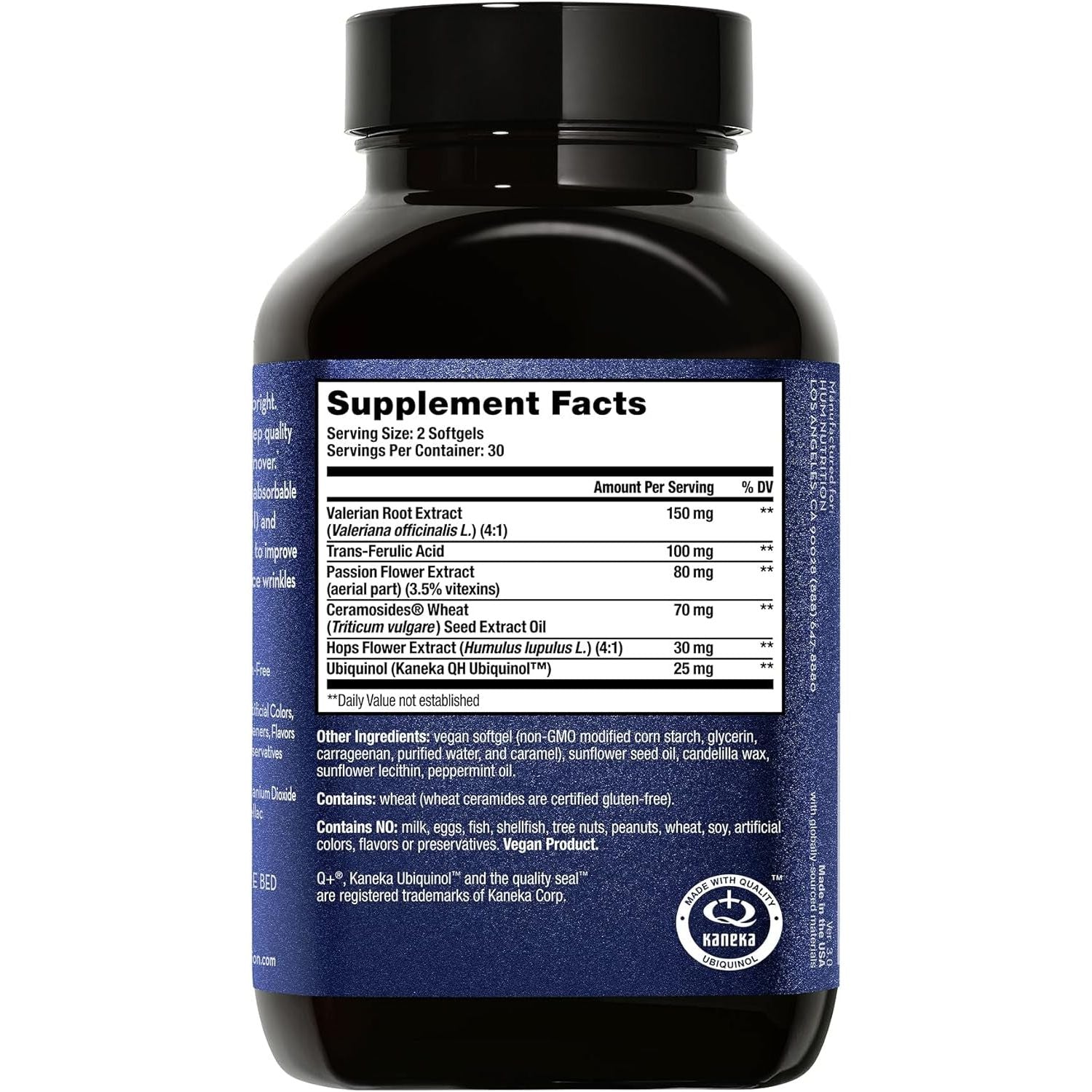 HUM Mighty Night - Nighttime Supplement for Skin + Coq10 & Ferulic Acid to Promote Skin Cell Turnover (60-Count)