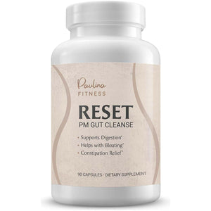 Paulina FITNESS Reset Overnight Digestive Aid, Bloating Relief, & Gut Health Supplement 90 Capsules.
