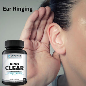 Ring Clear All-Natural Ear Buzz Relief Formula for Lasting Relief from Incessant Ear Buzzing - 30-Day Supply
