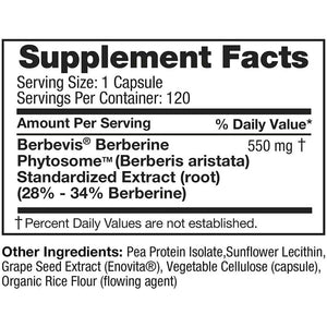 Feel Good Superfoods Berberine Phytosome, 120 Vegan Capsules