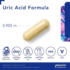 Pure Encapsulations - Uric Acid Formula to Support Healthy Uric Acid Metabolism - 120 Capsules