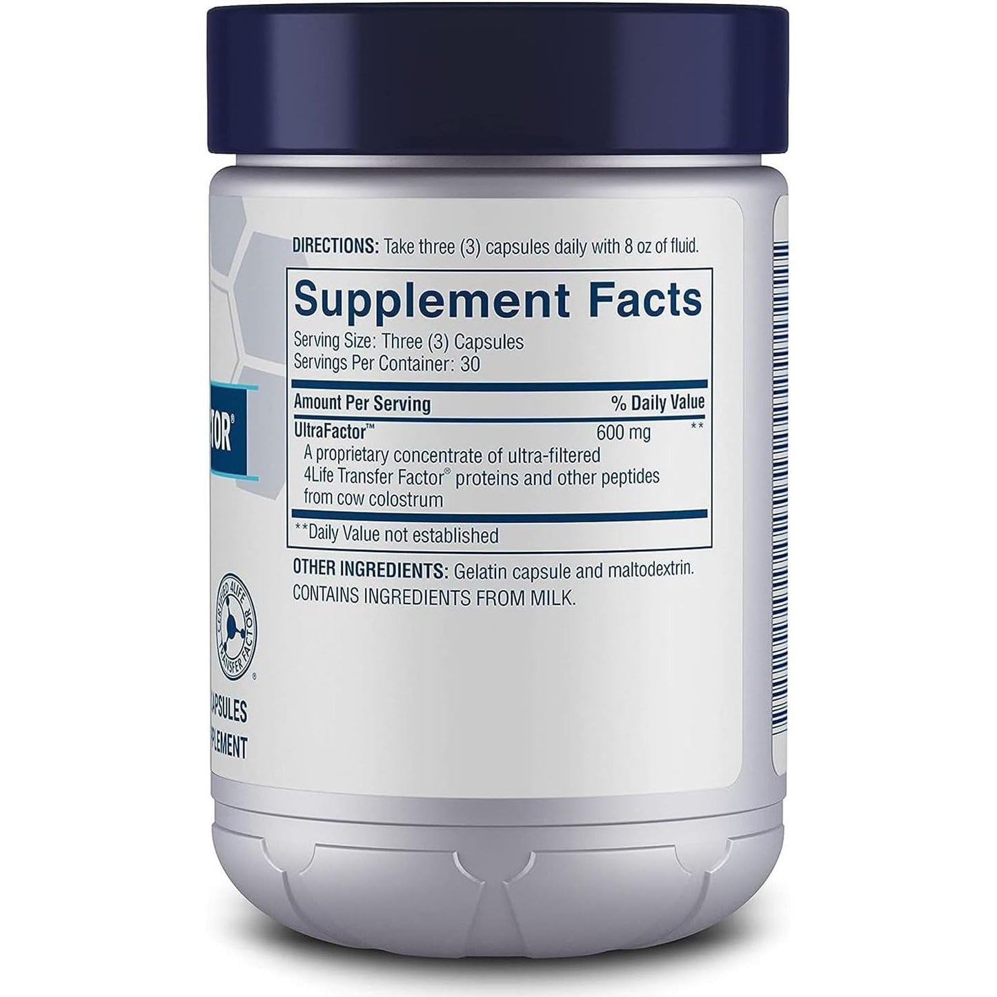 4Life Transfer Factor Classic -With Cow Colostrum for Enhanced Immune Response, Recognition, and Memory - 90 Veggie Capsules