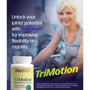 IVL Trimotion Joint Health Formula - Premium Relief for Joint Discomfort & Stiffness, Promotes Optimal Mobility & Flexibility (60 Capsules)