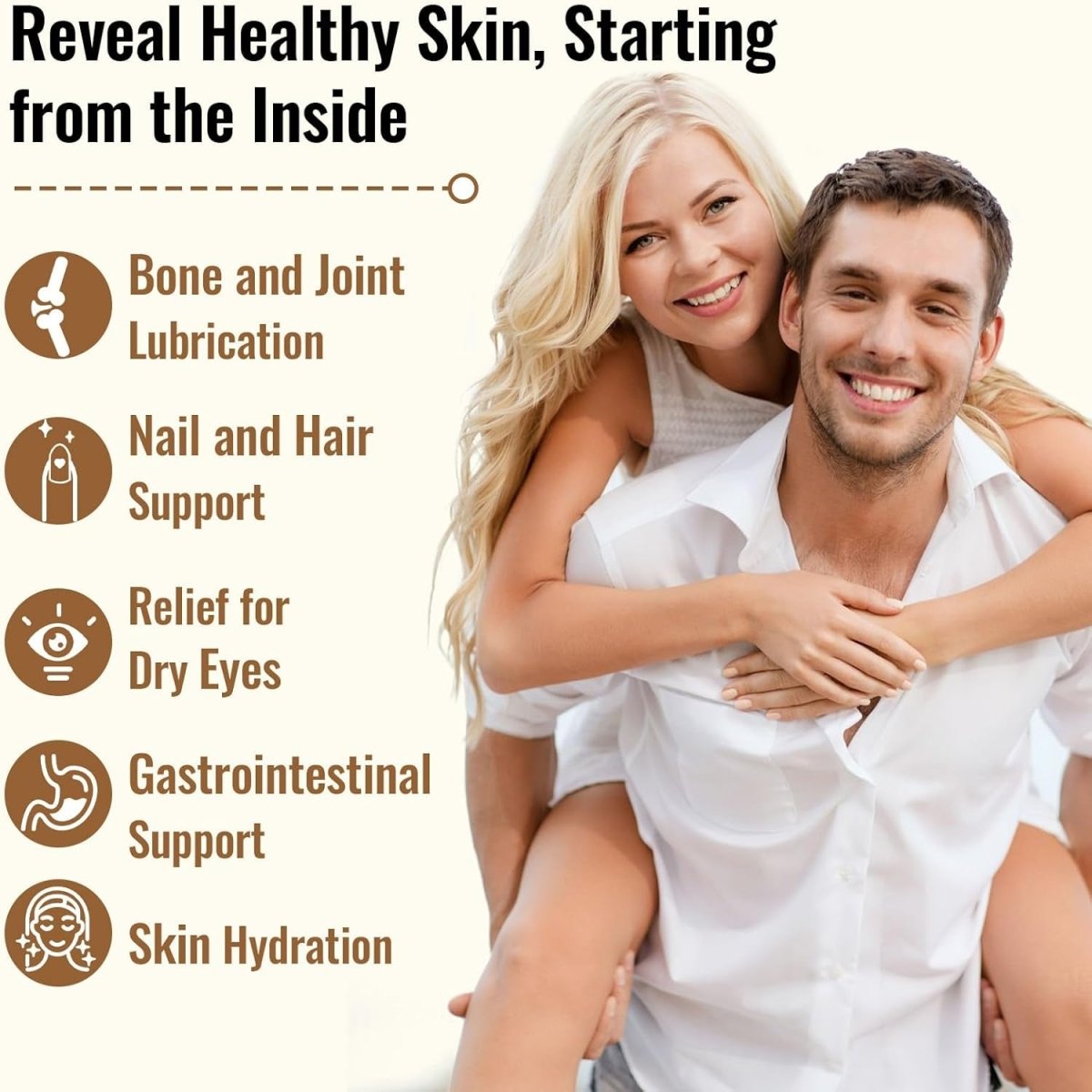 19 - IN - 1 Hyaluronic Acid Capsules - for Skin, Eyes, Bones, Gastrointestinal (1 Pack) - Suppviv