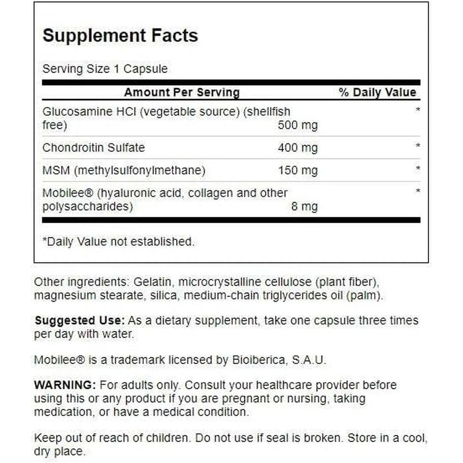 Swanson Glucosamine Chondroitin & Msm with Hyal-Joint 90 Capsules