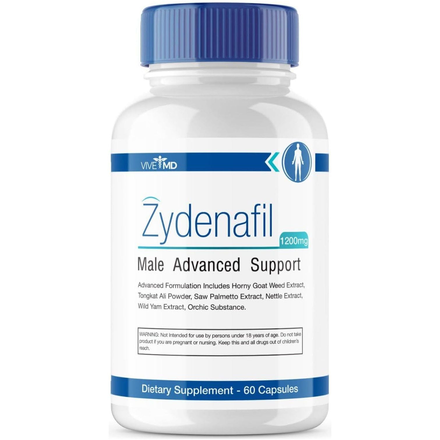 Zydenafil Pills for Men Advanced Formula - Zydenafil 1200Mg for Maximum Strength (60 Capsules)