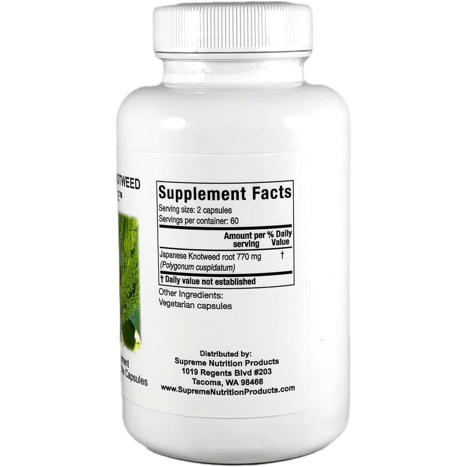 Supreme Nutrition Japanese Knotweed Supreme, 120 Pure You Ji Hu Zhang Vegetarian Capsules