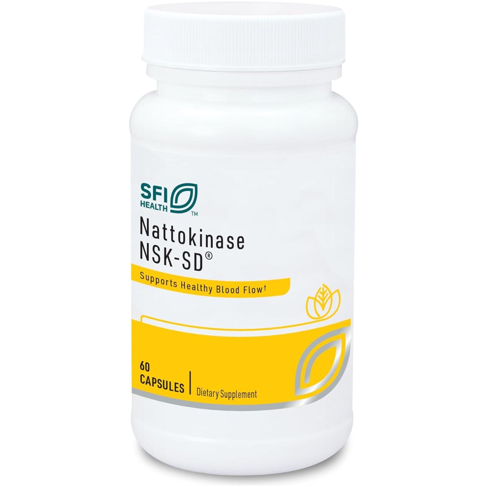 Klaire Labs Nattokinase NSK-SD - Proteolytic Enzyme for Cardiovascular Support, Dairy & Gluten-Free (60 Capsules)