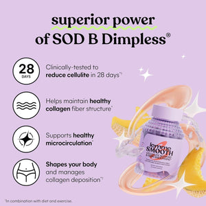 Lemme Smooth anti Cellulite Capsules for Women, Smooth Legs & Thighs (1 Month Supply 30 Ct)