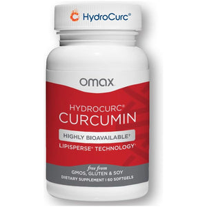 Omax Hydrocurc Turmeric Curcumin, Highly Bioavailable for Natural Joint Relief (60 Softgels)