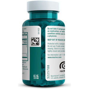 NEURIVA Original Decaffeinated Clinically Tested Nootropic Brain Supplement for Memory, Focus & Concentration 28Ct Capsules