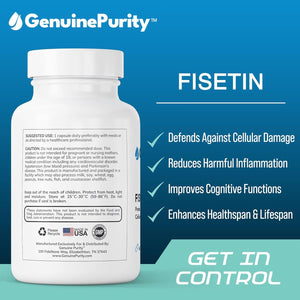 Fisetin 150Mg | Supplement for Aging Cognitive Support 60 Capsules